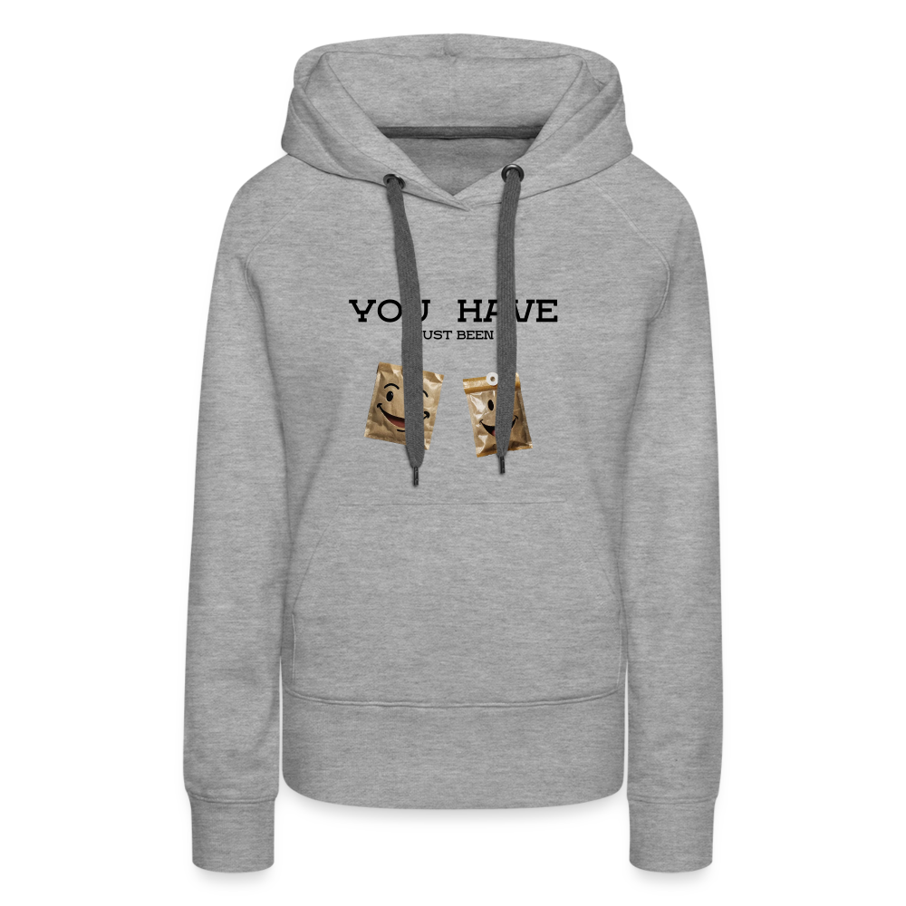 TEA BAGGED - WOMEN'S HOODIE - heather grey