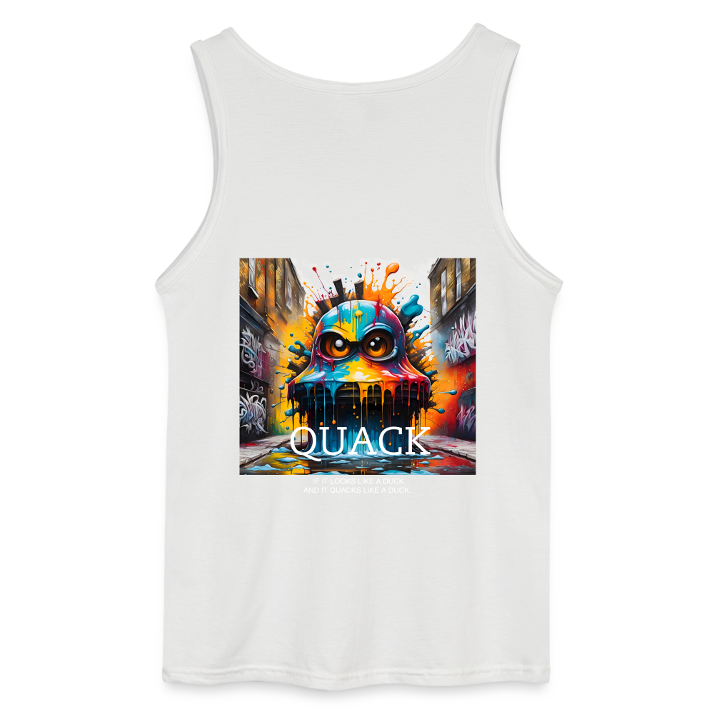 QUACK- MEN'S TANK TOP - white