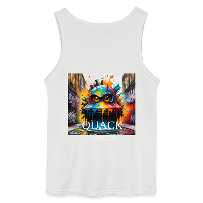 QUACK- MEN'S TANK TOP - white