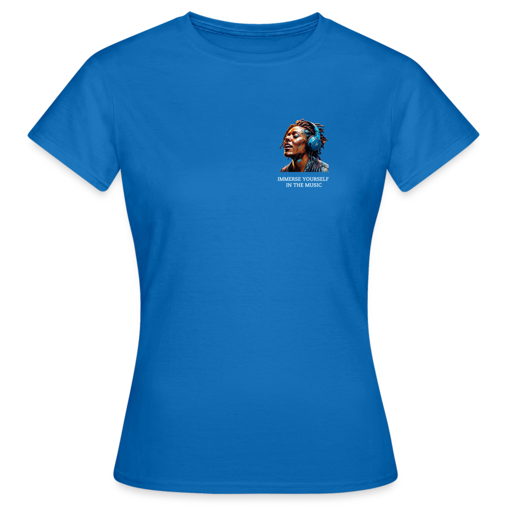 IMMERSE YOUR SELF IN THE MUSIC!! WOMEN'S CLASSIC T-SHIRT - royal blue