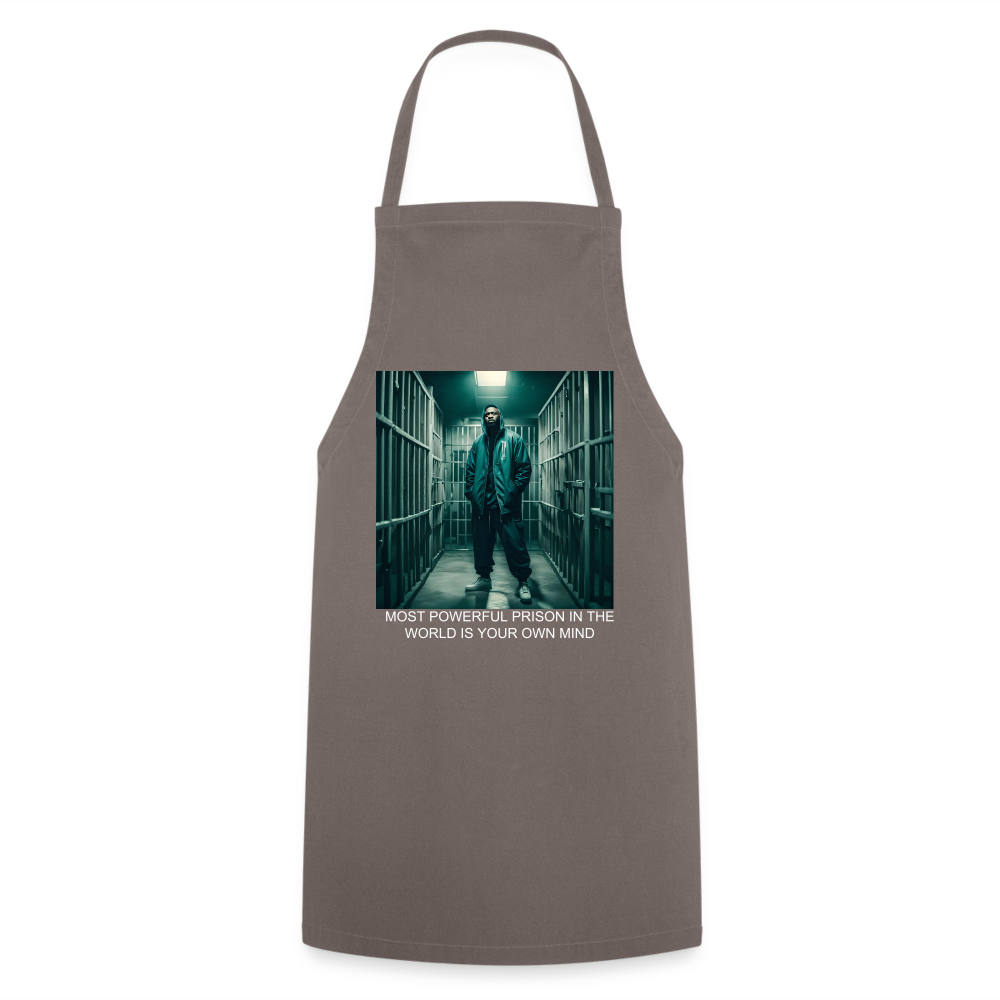 MOST POWERFUL - ADULT APRON - grey