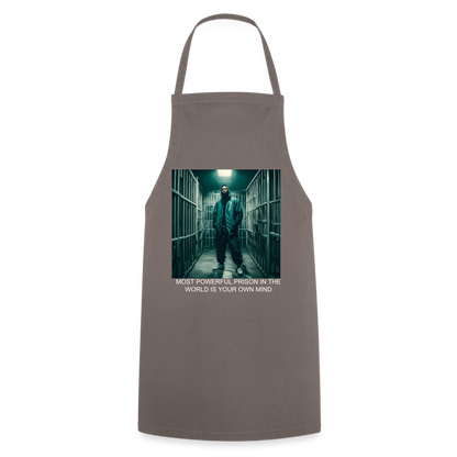 MOST POWERFUL - ADULT APRON - grey