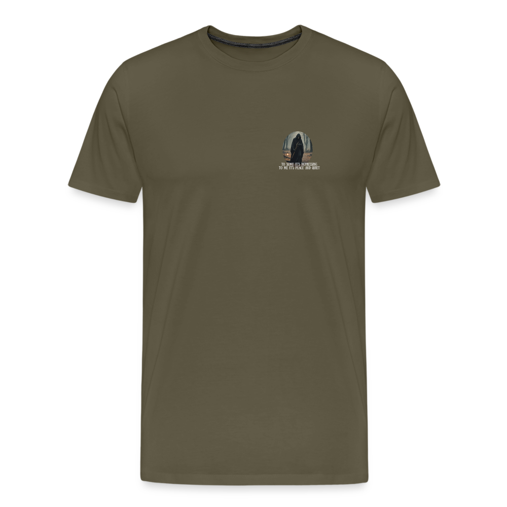 LONELY GRIM REAPER - MEN'S PREMIUM T-SHIRT - khaki