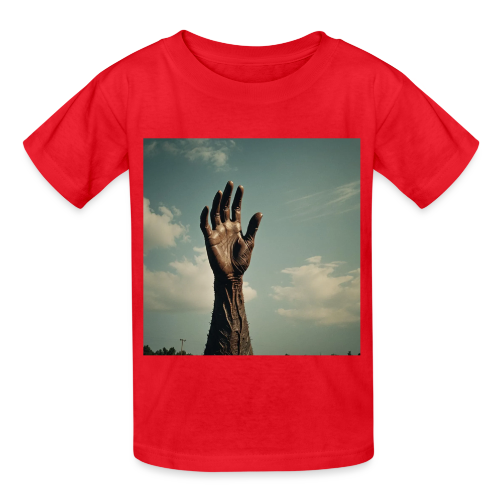 GIVE US A HAND - CHILDREN'S T-SHIRT - red