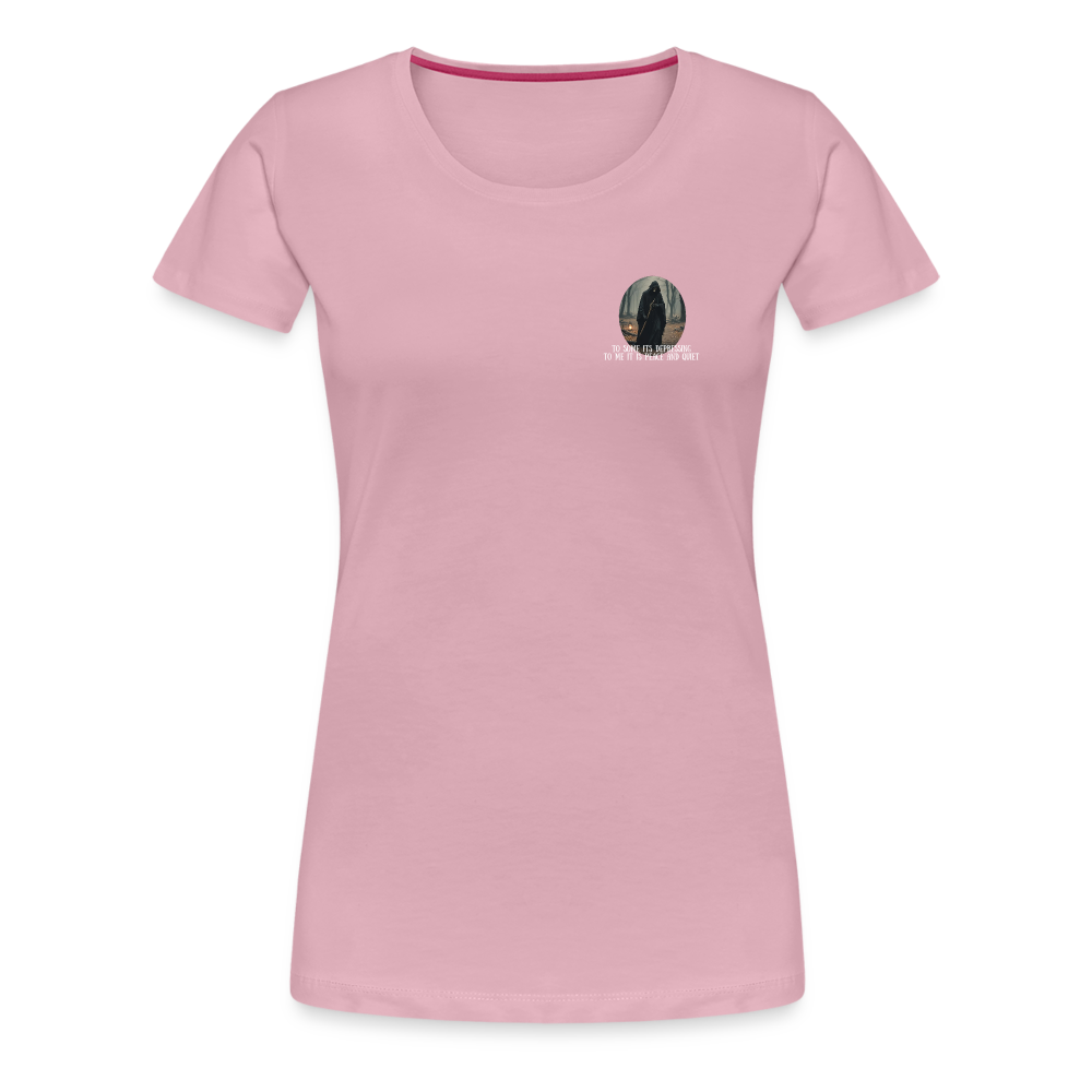 LONELY GRIM REAPER - WOMEN'S PREMIUM T-SHIRT - rose shadow