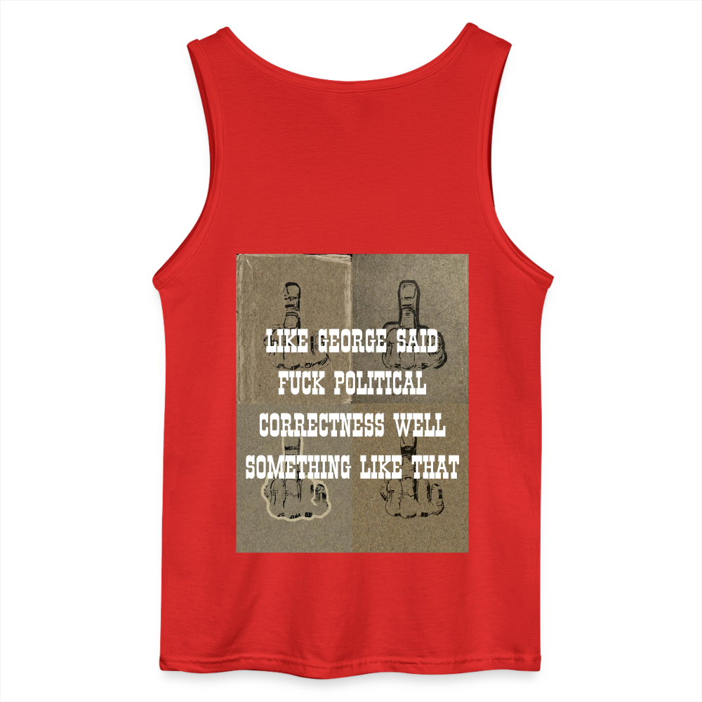 POLITICAL CORRECTNESS - MEN'S TANK TOP - red