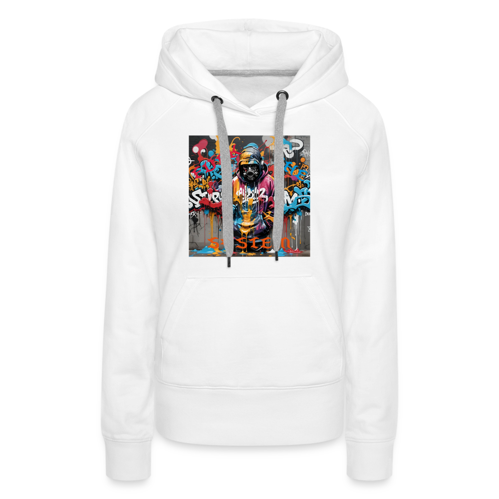 F#CK THE SYSTEM - WOMEN'S HOODIE - white