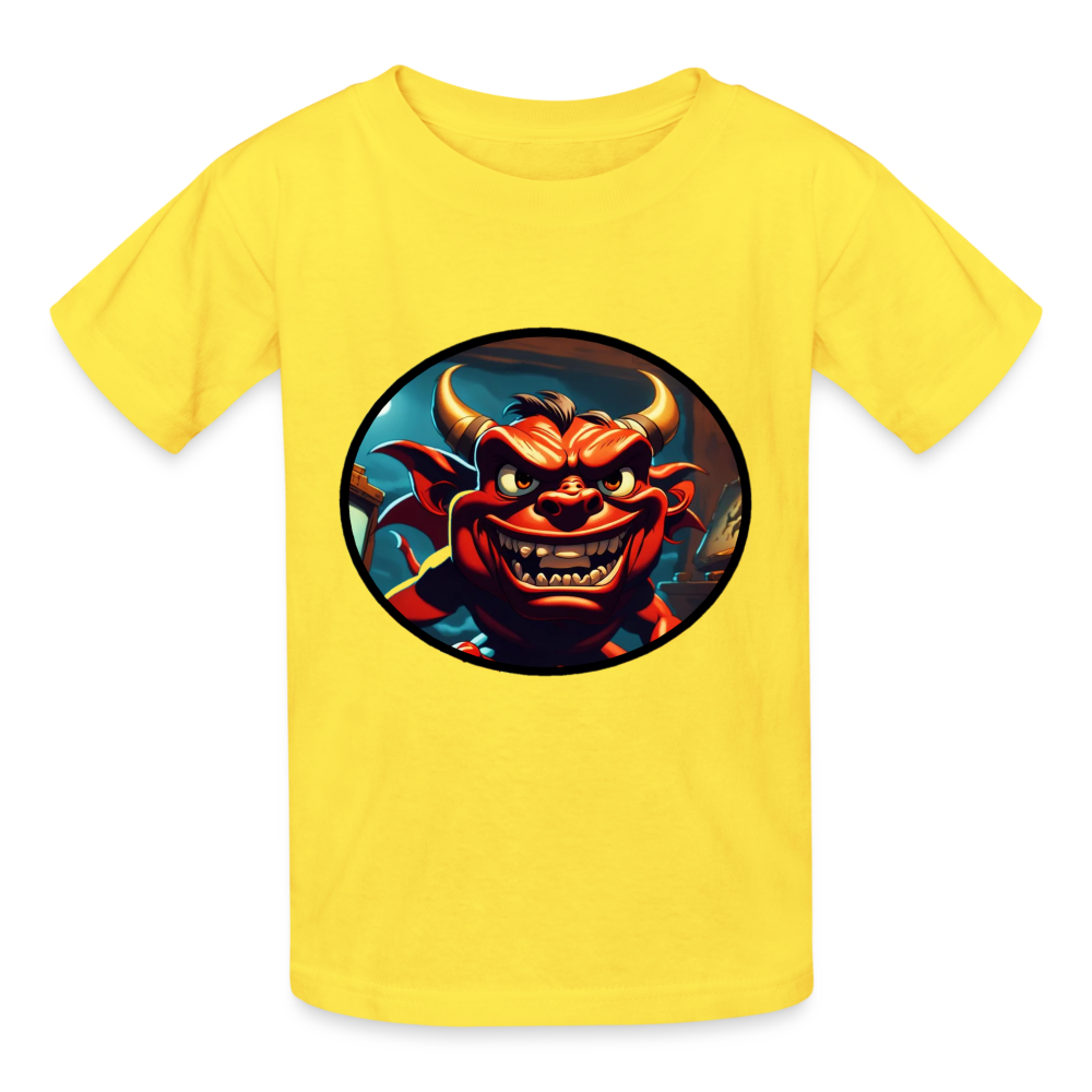 BABY DEVIL - CHILDREN'S T-SHIRT - yellow