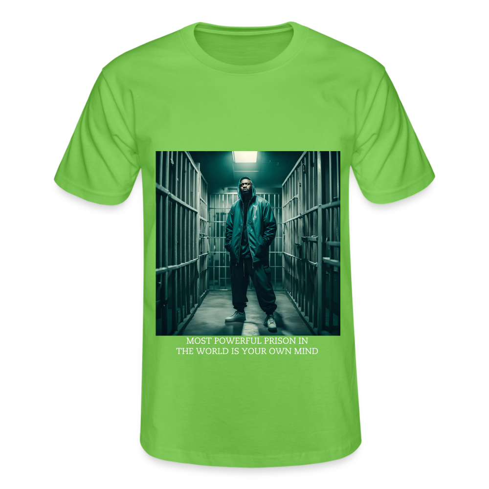 MOST POWERFUL PRISON IN THE WORLD IS OUR MIND - MEN'S CLASSICT-SHIRT - light green