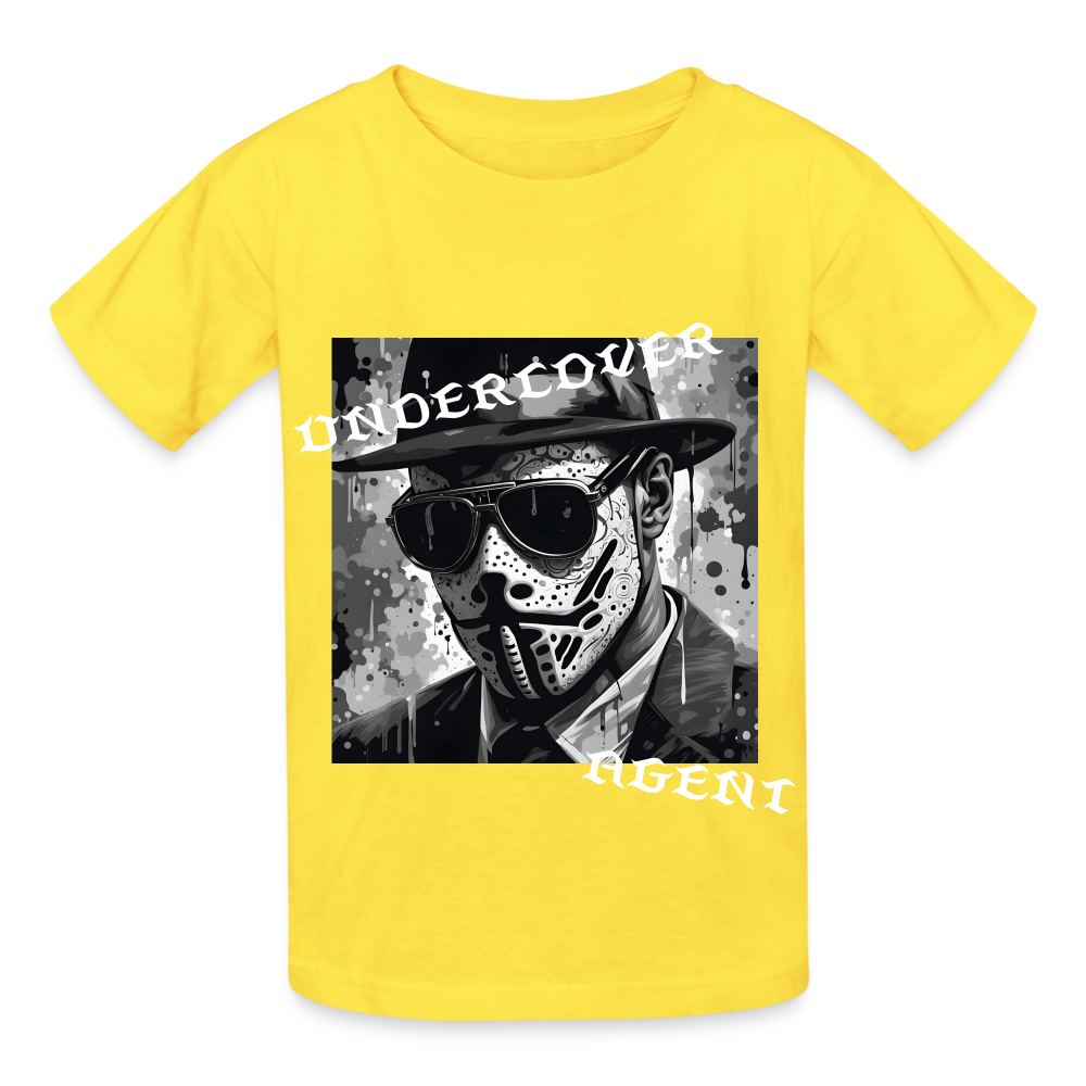 UNDERCOVER AGENT - CHILDREN'S T-SHIRT - yellow