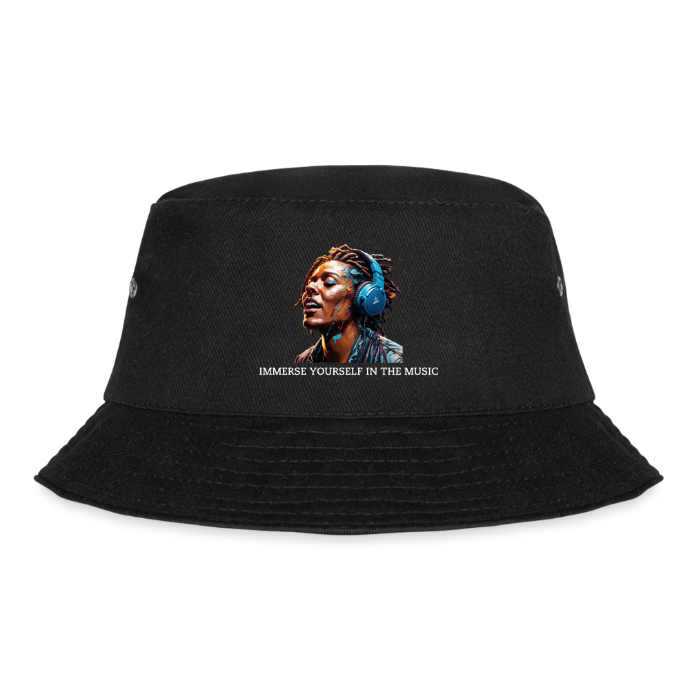 IMMERSE YOUR SELF - BUCKET HAT - black