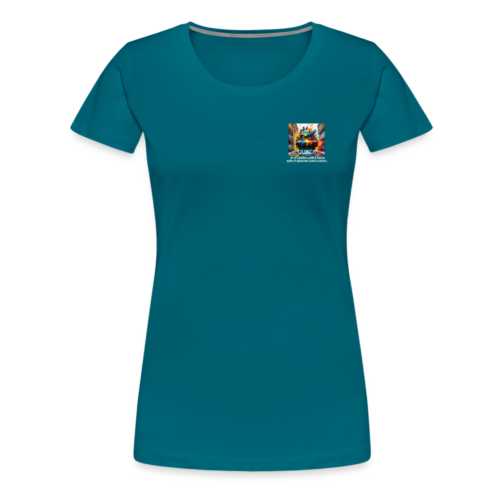 QUACK!! WOMEN'S PREMIUM T-SHIRT - diva blue