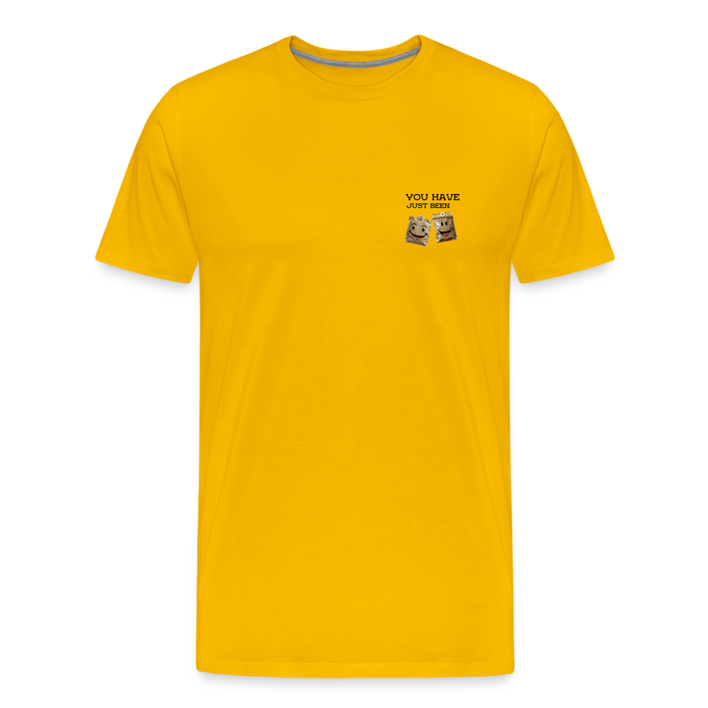 TEA BAGGED - MEN'S PREMIUM T-SHIRT - sun yellow