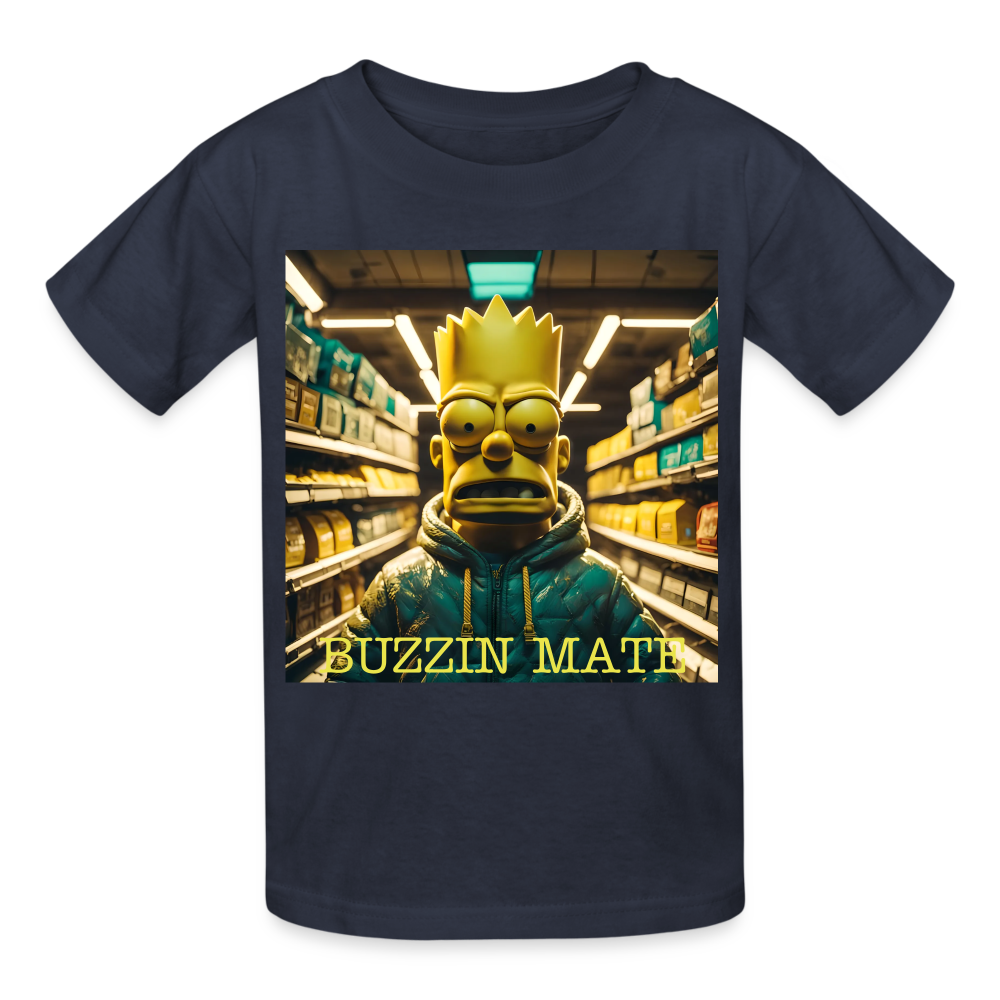 BUZZIN MATE - CHILDREN'S T-SHIRT - navy