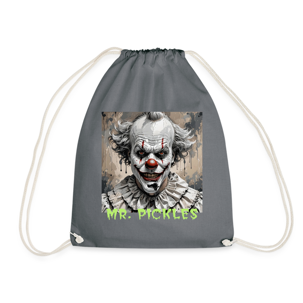 MR. PICKLES - DRAWSTRING BAG - grey