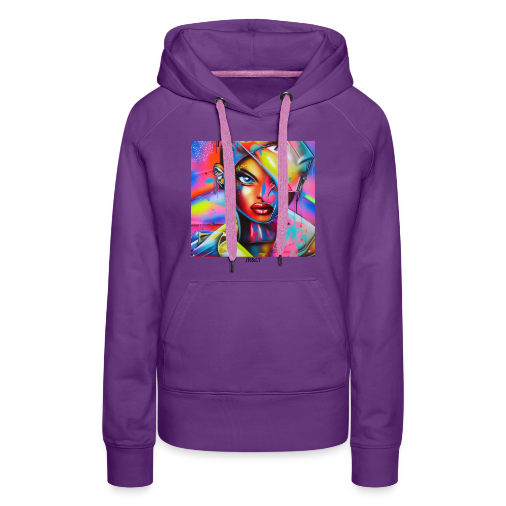 2FACED!! WOMENS HOODIE - purple