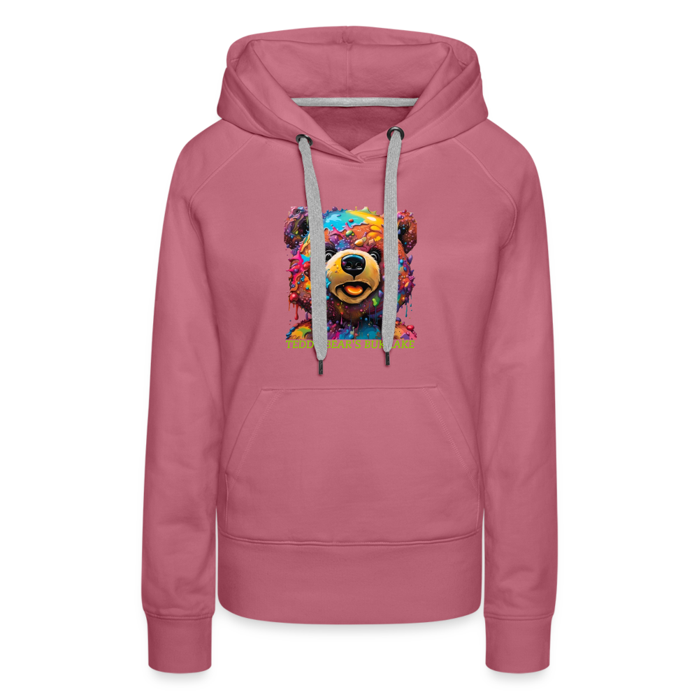 TEDDY BEAR'S BUKKAKE!! - WOMENS HOODIE - mauve