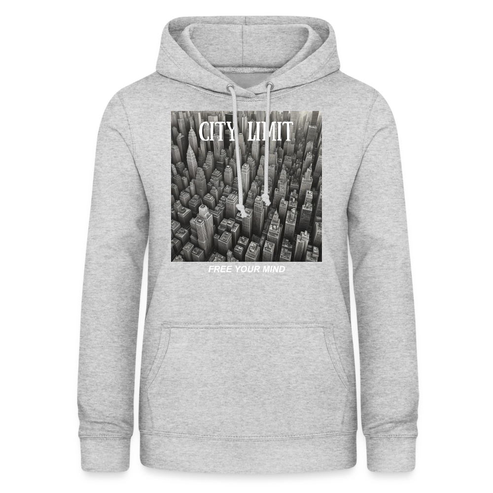 CITY LIMIT - WOMEN'S HOODIE - light heather grey