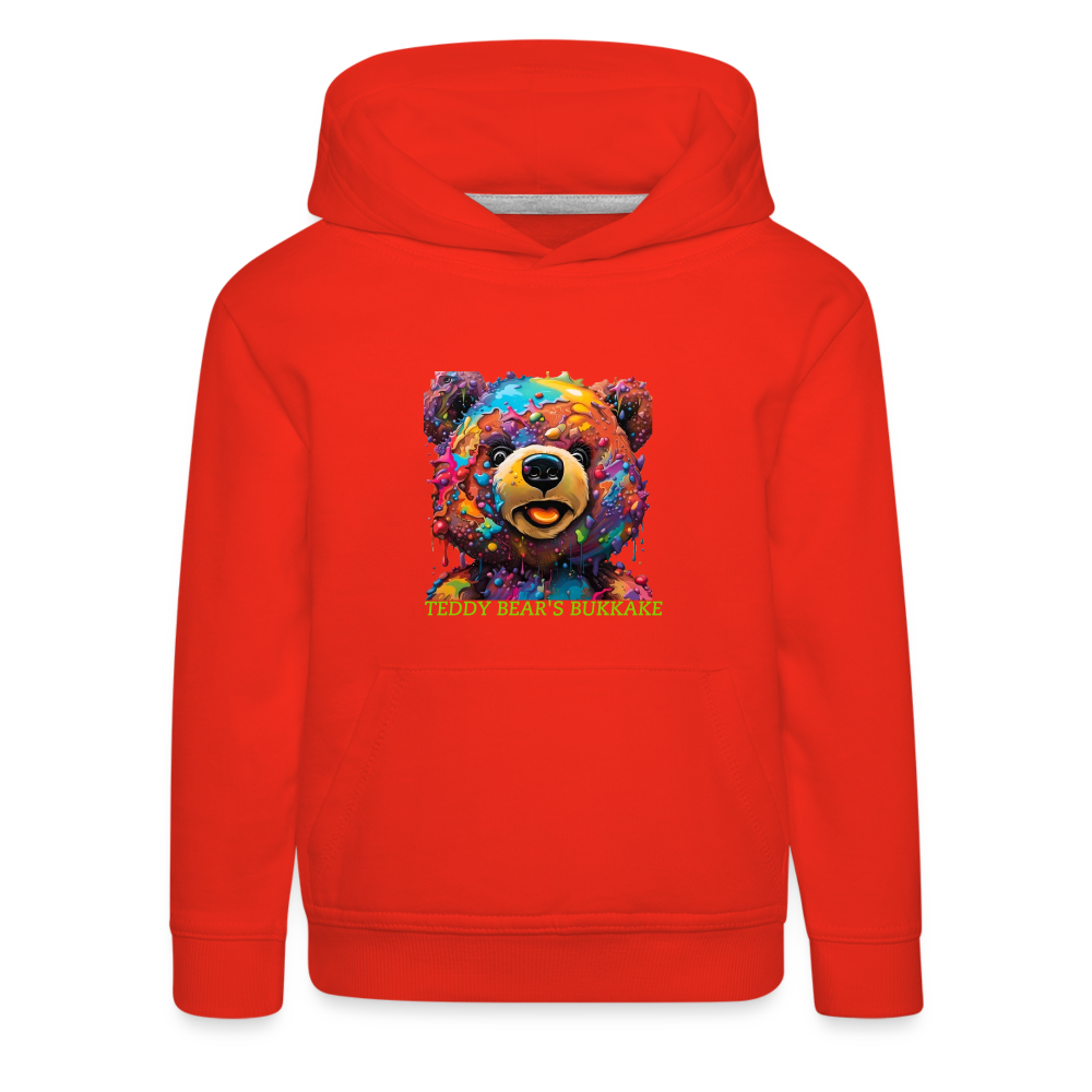 TEDDY BEAR'S BUKKAKE!! CHILDREN'S HOODIE - red