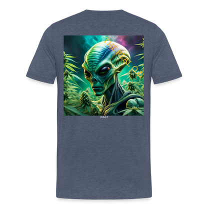 THE REAL ALIEN O.G!! MENS PREMIUM T-SHIRT - heather blue