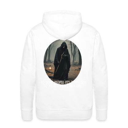 LONELY GRIM REAPER - MEN'S HOODIE - white