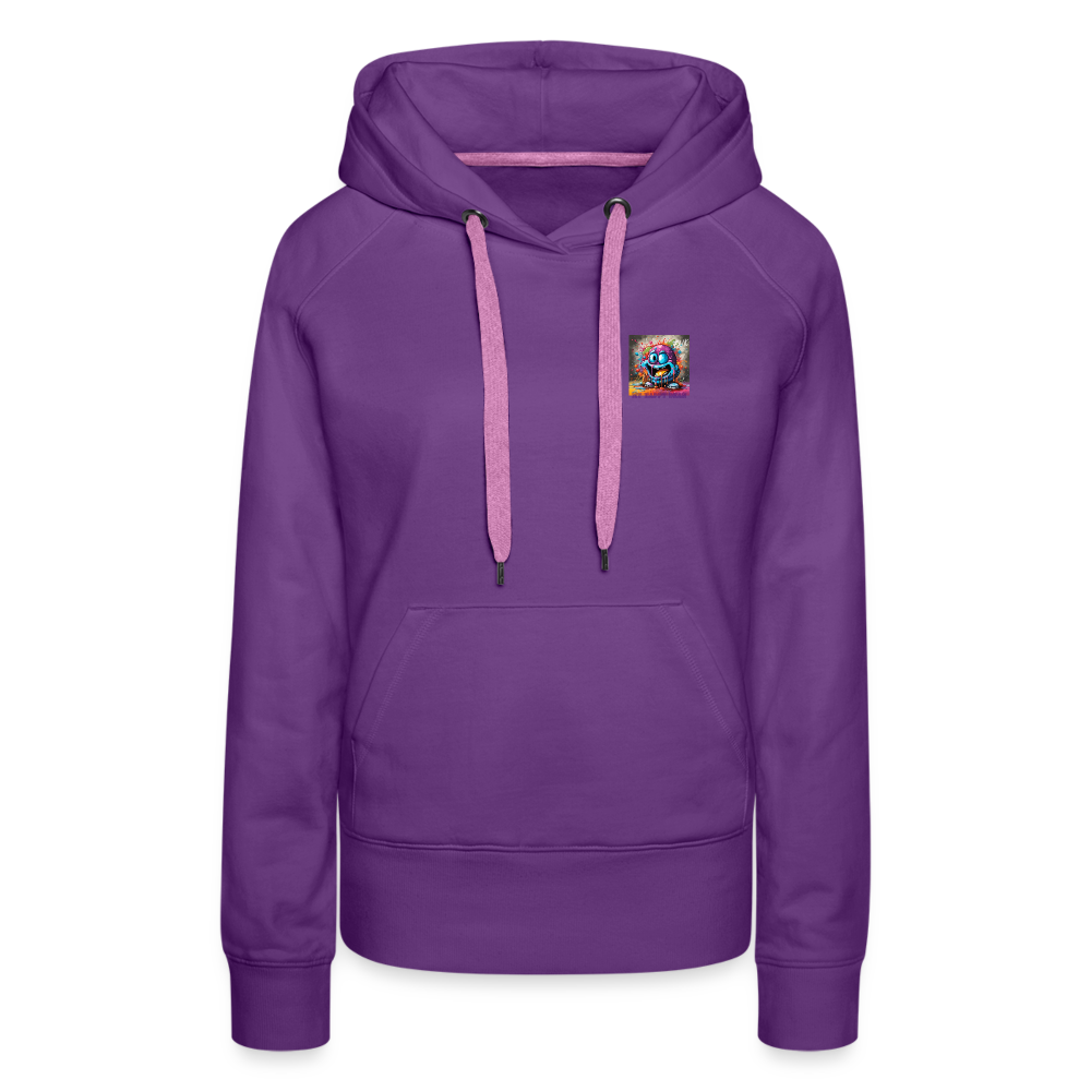 ( FLIK ) MY HAPPY BEAN - WOMEN'S HOODIE - purple