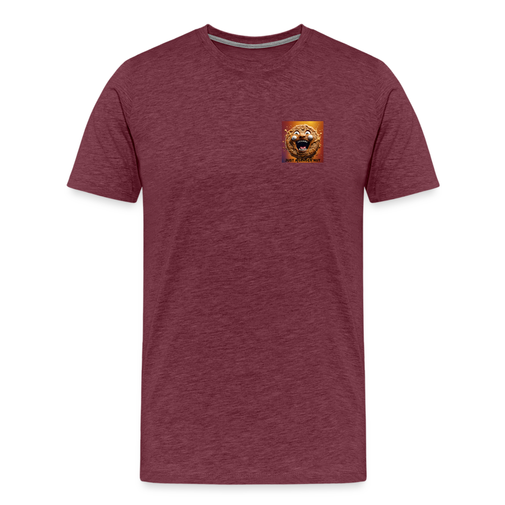 GINGER NUT - MEN'S PREMIUM T-SHIRT - heather burgundy