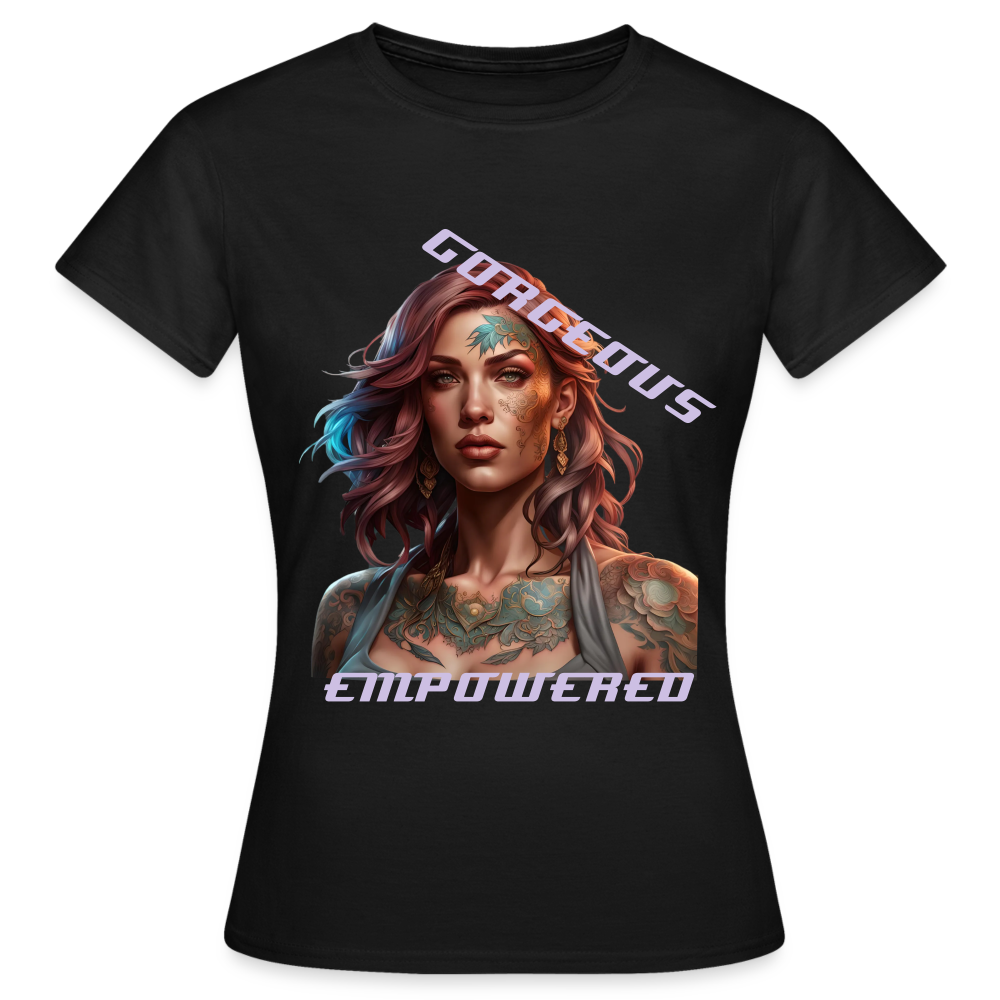 GORGEOUS & EMPOWERED - WOMEN'S CLASSIC T-SHIRT - black