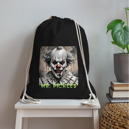 MR. PICKLES - DRAWSTRING BAG - black