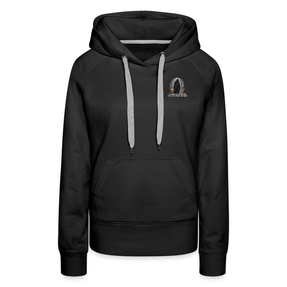 LONELY GRIM REAPER - WOMEN'S HOODIE - black