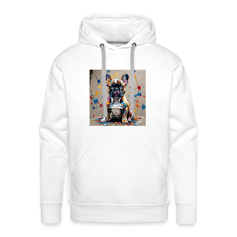 MUCKY PUP!! - MEN'S HOODIE - white