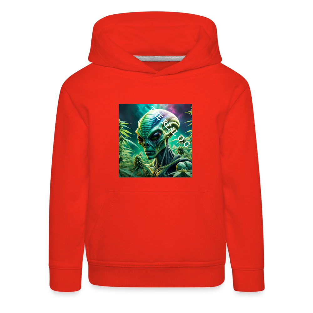 THE REAL ALIEN O.G!! - CHILDREN'S HOODIE - red