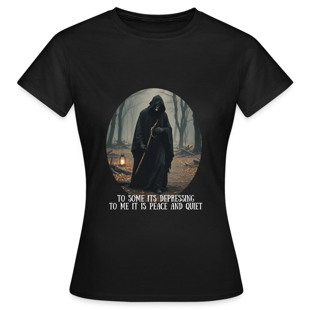 LONELY GRIM REAPER - WOMEN'S CLASSIC T-SHIRT - black