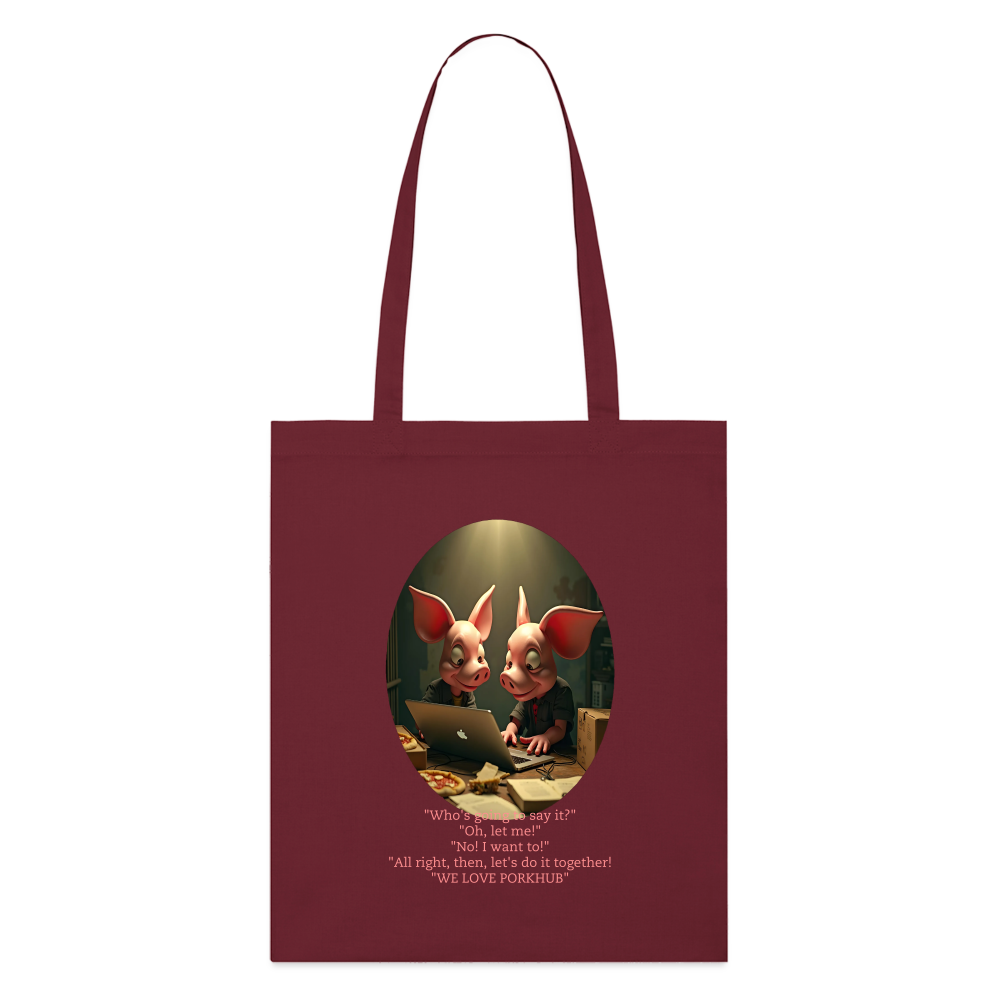 APPRECIATION - ORGANIC TOTE BAG - burgundy