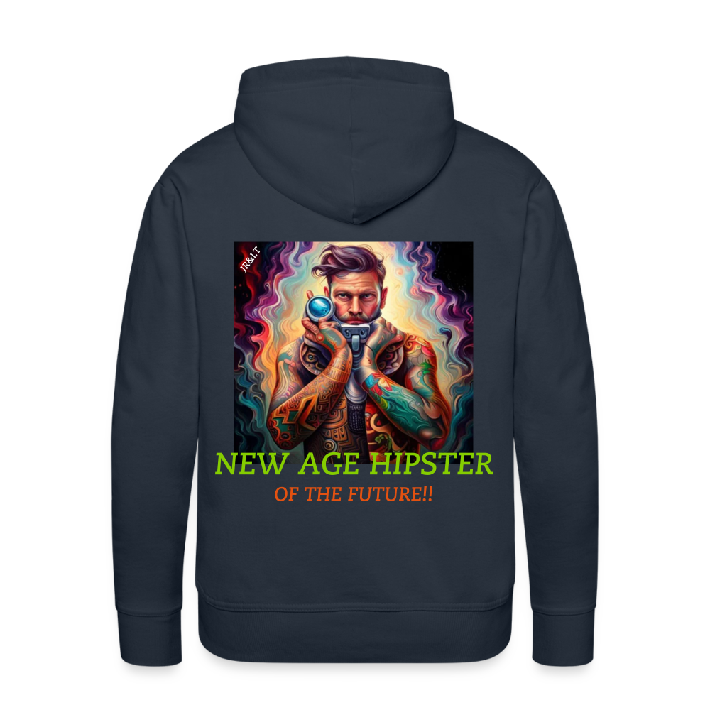 NEW AGE HIPSTER... MEN'S HOODIE - navy