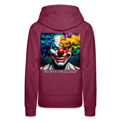 BO BO'S UNCLE JACK!! WOMEN'S HOODIE - bordeaux