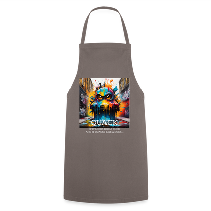 QUACK!! ADULT APRON - grey