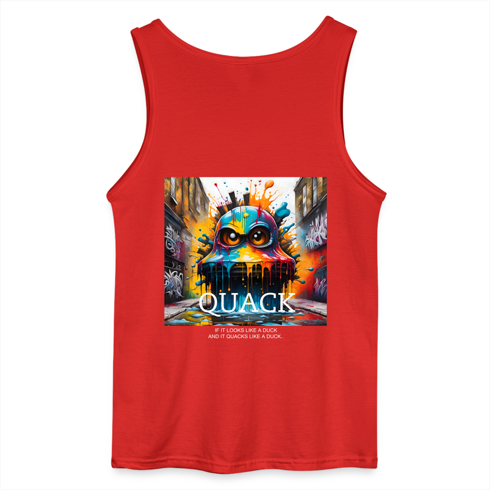 QUACK- MEN'S TANK TOP - red