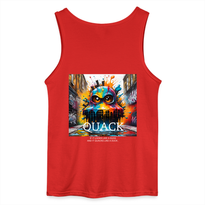 QUACK- MEN'S TANK TOP - red