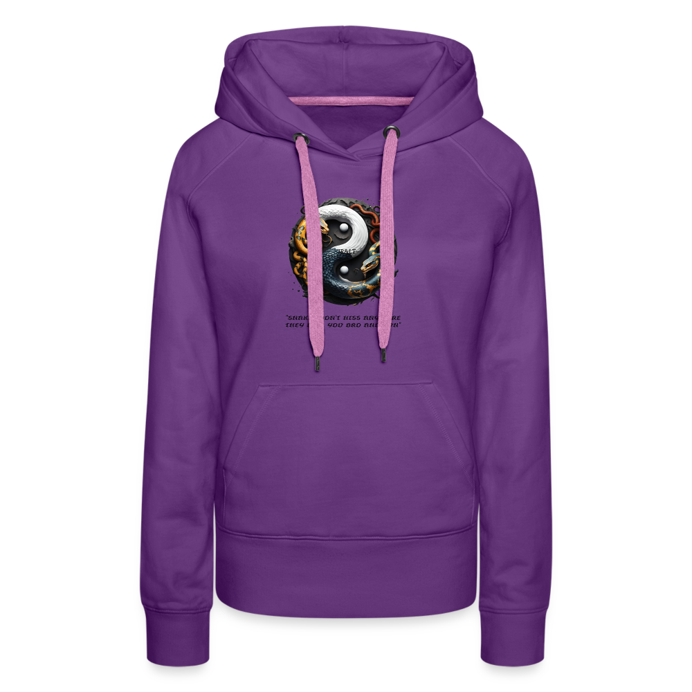 YING YANG - WOMEN'S HOODIE - purple