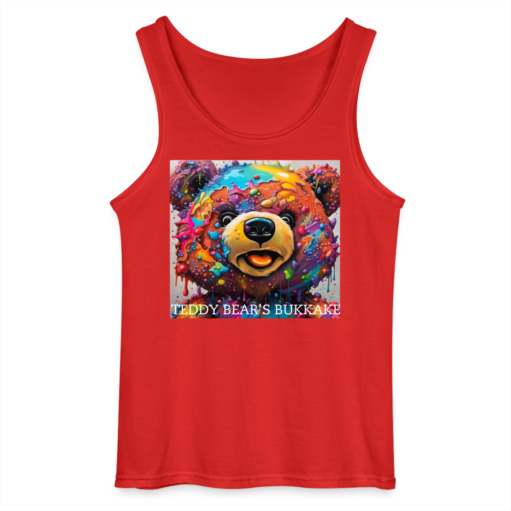 TEDDY BEAR'S BUKKAKE - MEN'S TANK TOP - red