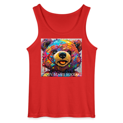 TEDDY BEAR'S BUKKAKE - MEN'S TANK TOP - red