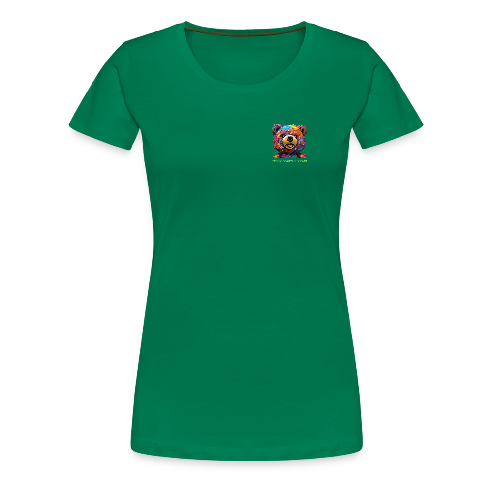 TEDDY BEAR'S BUKKAKE!! WOMENS PREMIUM T-SHIRT - kelly green