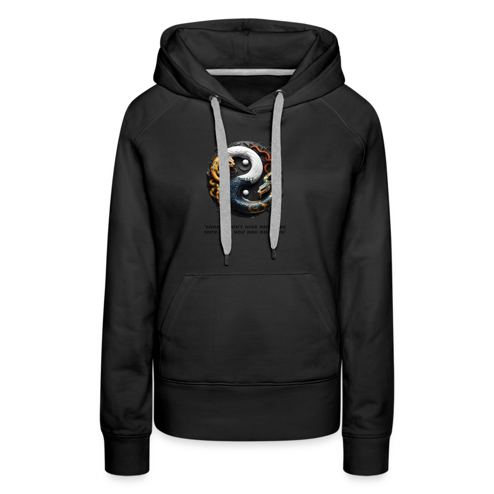 YING YANG - WOMEN'S HOODIE - black