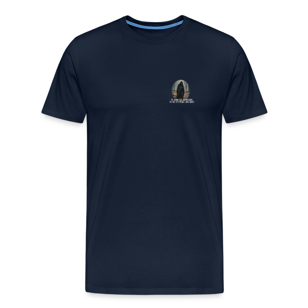 LONELY GRIM REAPER - MEN'S PREMIUM T-SHIRT - navy