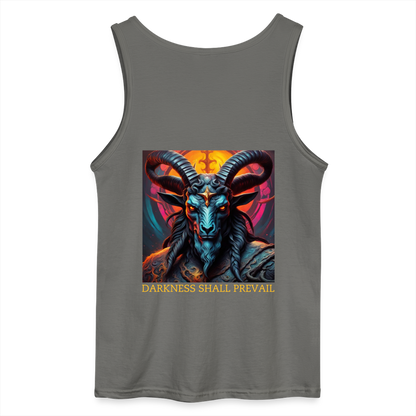 BAPHOMET- MEN'S TANK TOP - charcoal grey