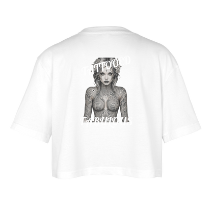 FABULOUS - WOMEN'S OVERSIZED CROP TOP - white