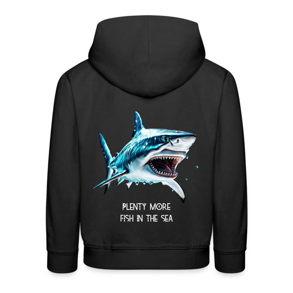 PLENTY MORE FISH IN THE SEA - CHILREN'S HOODIE - black