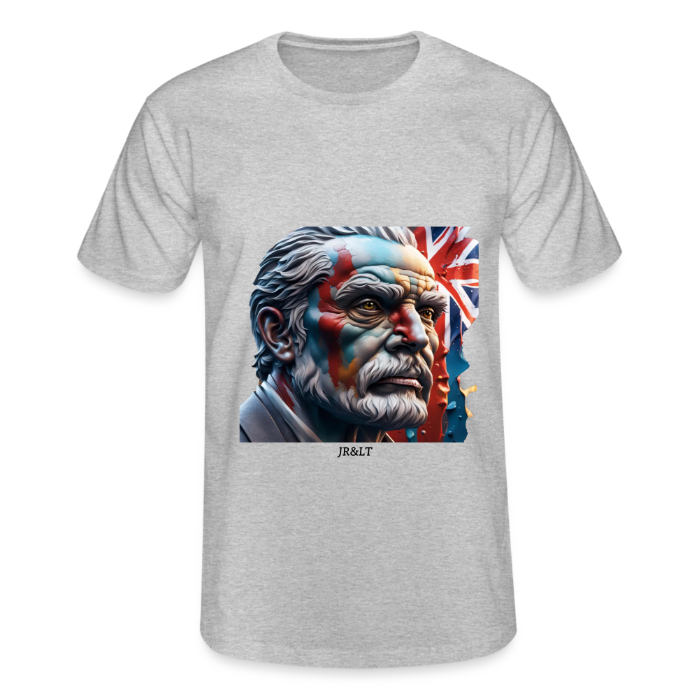 OLD MAN BRITAIN!! MEN'S CLASSIC T-SHIRT - heather grey