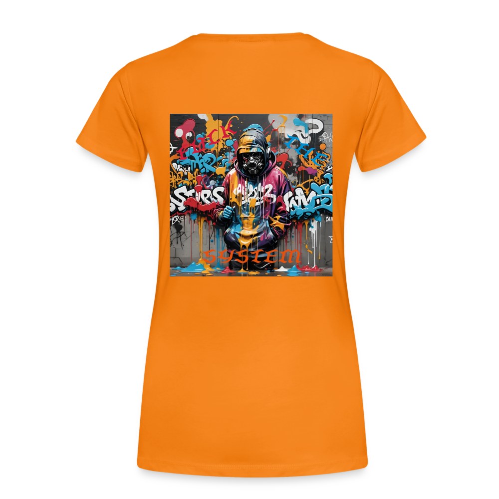 F#CK THE SYSTEM WOMEN'S PREMIUM T-SHIRT - orange